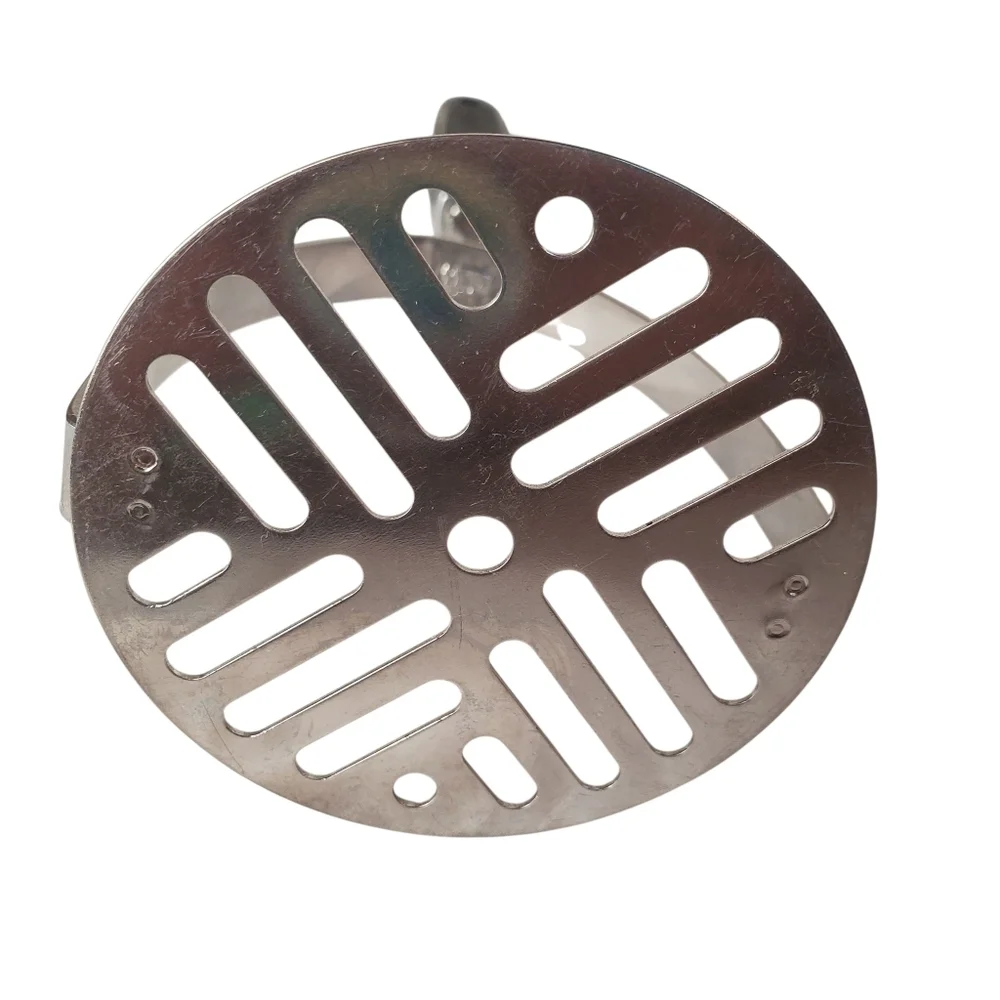 Vntg Ekco Stainless Steel Potato Masher with Black Handle. Made In USA